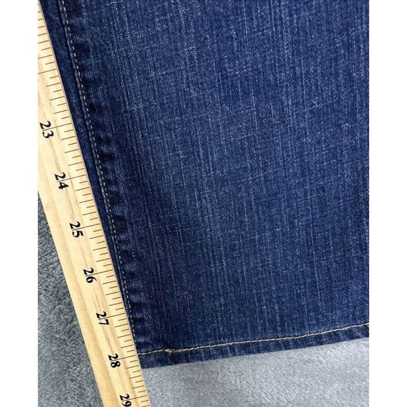 Eddie Bauer Women's Size 6 R Shaped Fit Blue High Rise Straight Jeans Baggy Y2K - Picture 7 of 15